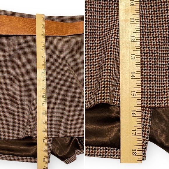 NWT Divine Heritage Asymmetrical Plaid Wrap Mini Skirt, Size S‎ - Picture 13 of 14